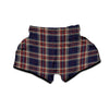Beige Red And Blue Plaid Tartan Muay Thai Boxing Shorts-grizzshop