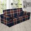Beige Red And Blue Plaid Tartan Sofa Cover-grizzshop