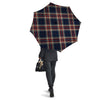 Beige Red And Blue Plaid Tartan Umbrella-grizzshop