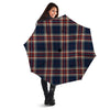 Beige Red And Blue Plaid Tartan Umbrella-grizzshop