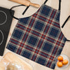 Beige Red And Blue Plaid Tartan Women's Apron-grizzshop