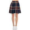 Beige Red And Blue Plaid Tartan Women's Skirt-grizzshop