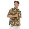 Bell Pepper Leaf Print Pattern Men's Short Sleeve Shirts-grizzshop