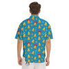 Bells Merry Christmas Print Pattern Men's Short Sleeve Shirts-grizzshop