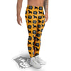 Bernese Yellow Woof Woof Print Pattern Men's Leggings-grizzshop