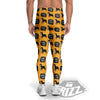 Bernese Yellow Woof Woof Print Pattern Men's Leggings-grizzshop