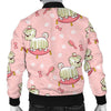 Bichon Frise Dog Pattern Print Men's Bomber Jacket-grizzshop