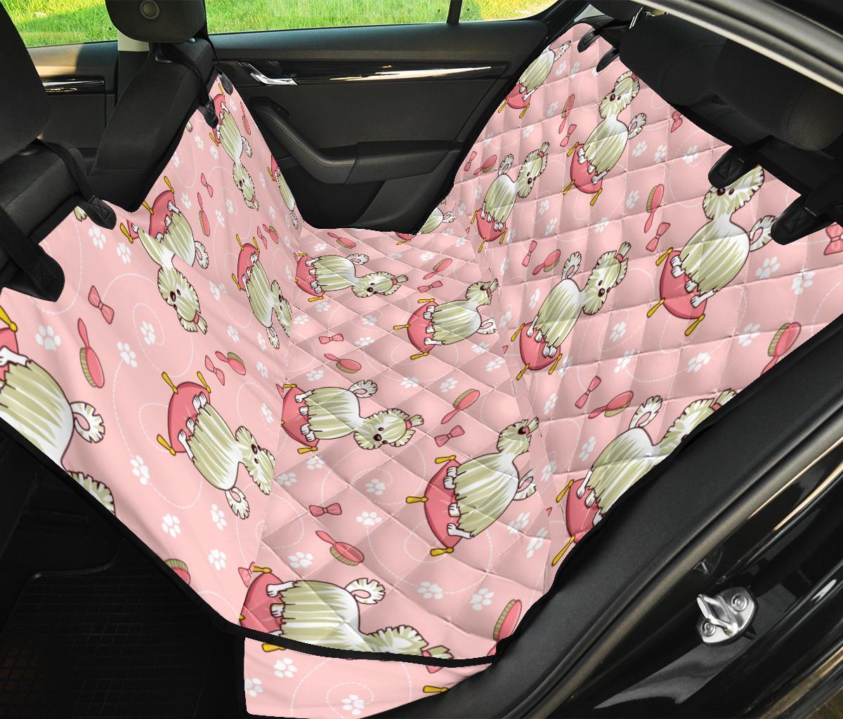 Bichon Frise Dog Pattern Print Pet Car Seat Cover-grizzshop