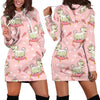 Bichon Frise Dog Pattern Print Women Hoodie Dress-grizzshop