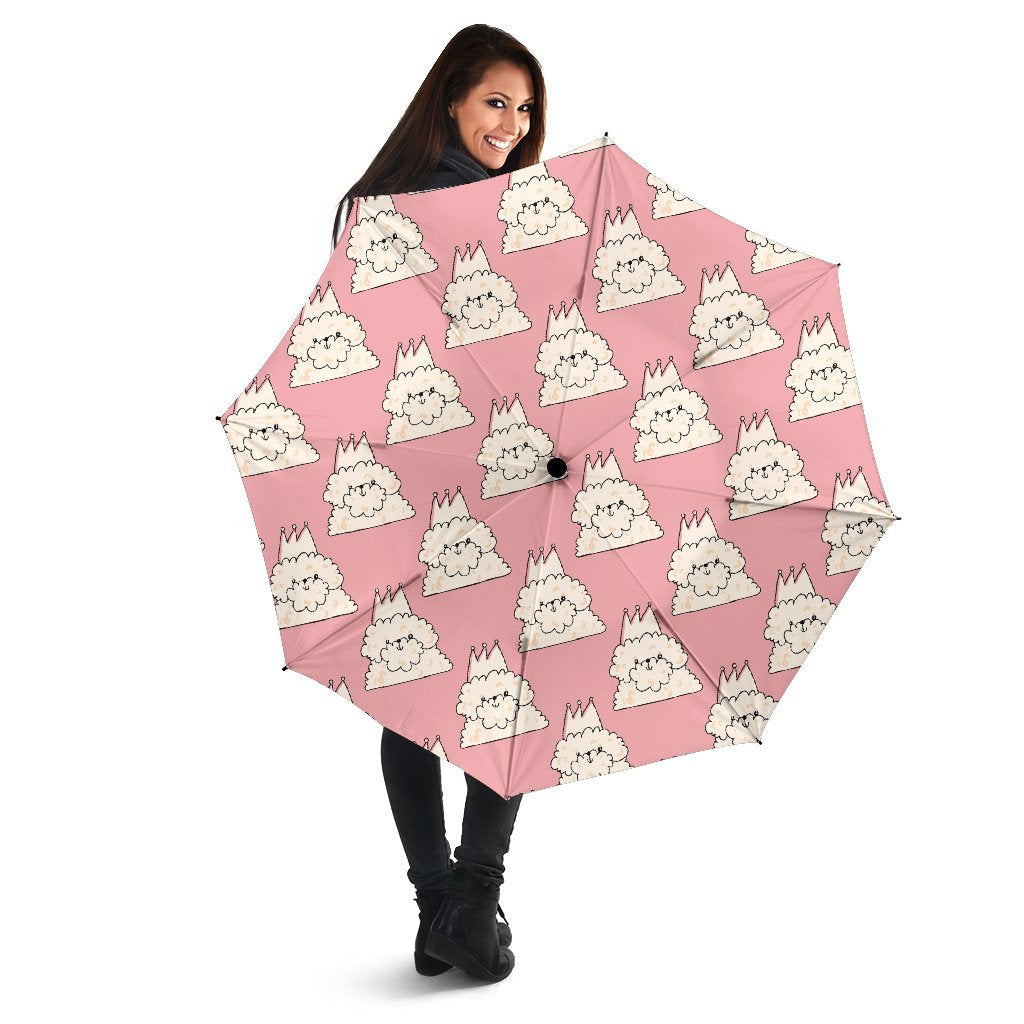 Bichon Frise Dog Print Pattern Automatic Foldable Umbrella-grizzshop