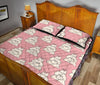 Bichon Frise Dog Print Pattern Bed Set Quilt-grizzshop