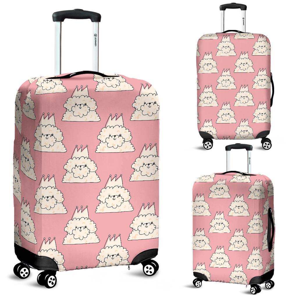 Bichon Frise Dog Print Pattern Luggage Cover Protector-grizzshop