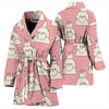 Bichon Frise Dog Print Pattern Women Long Robe-grizzshop