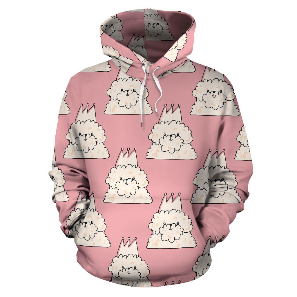 Bichon Frise Dog Print Pattern Women Men Pullover Hoodie-grizzshop