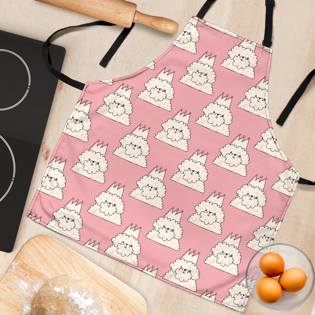 Bichon Frise Dog Print Pattern Women's Apron-grizzshop