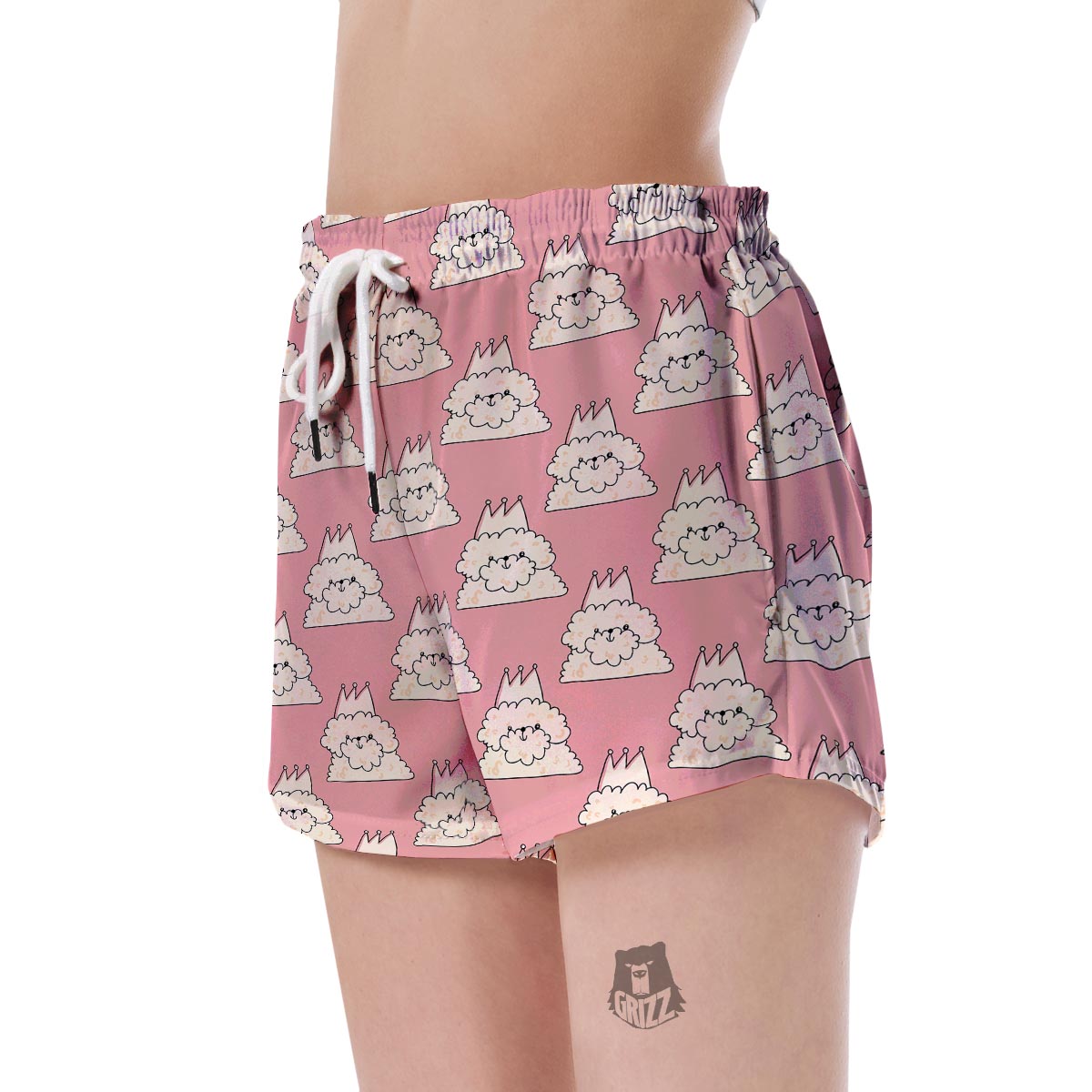 Bichon Frise Dog Print Pattern Women's Shorts-grizzshop