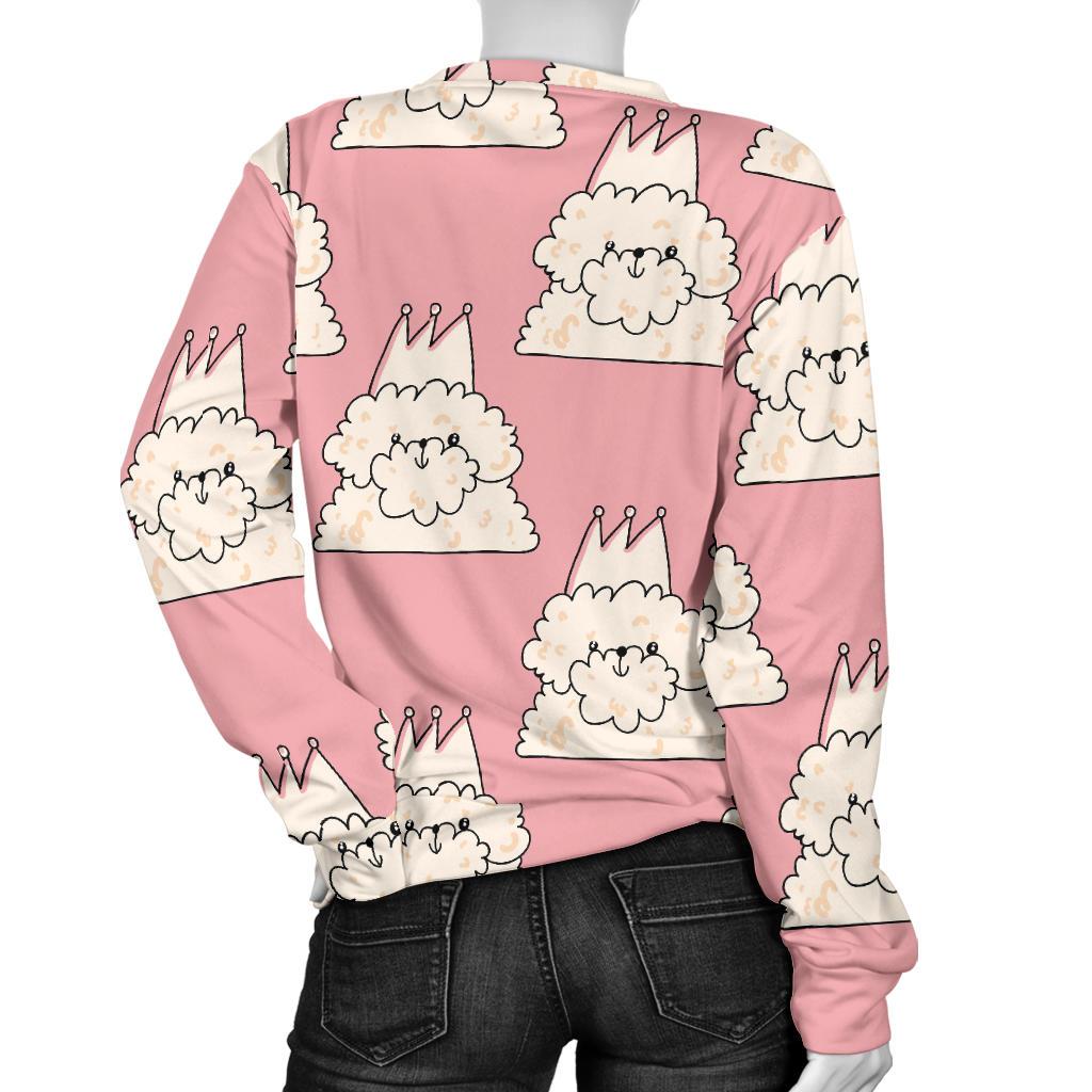 Bichon Frise Dog Print Pattern Women's Sweatshirt-grizzshop