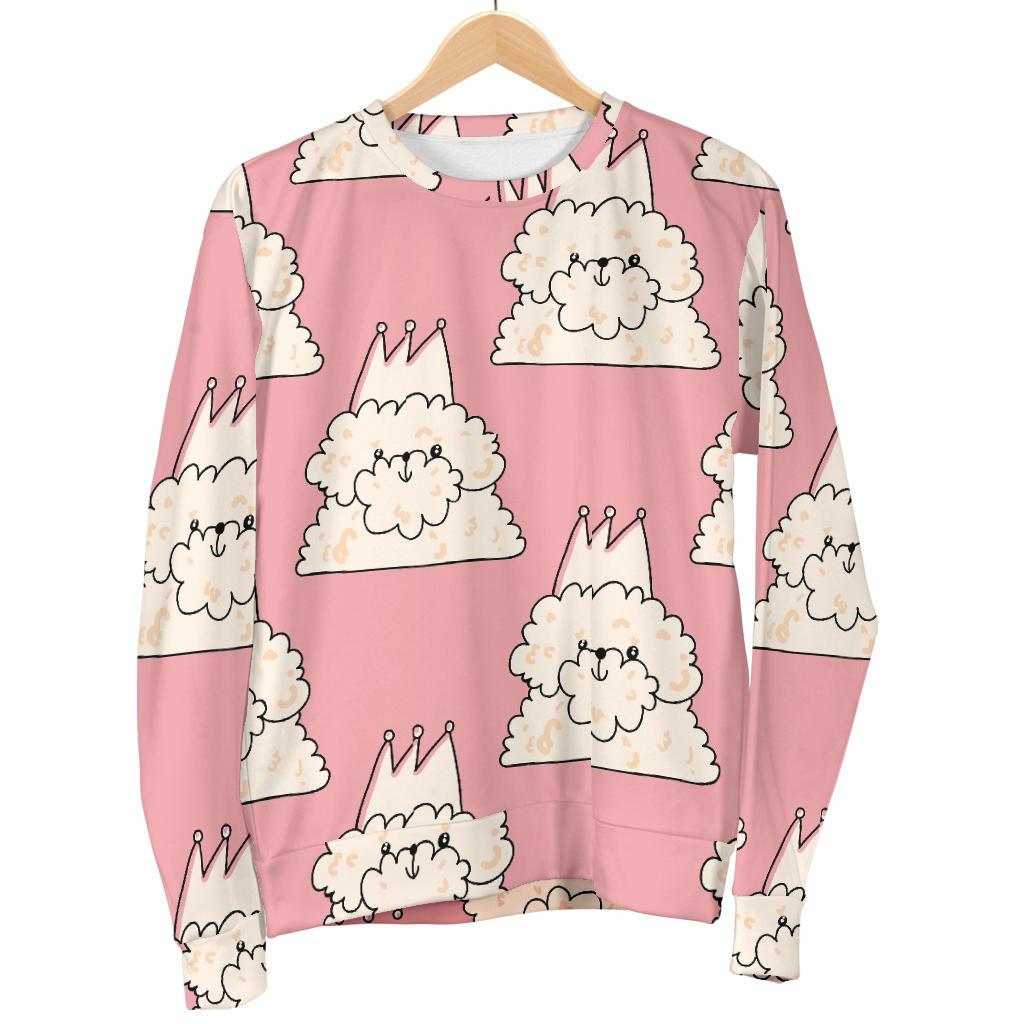 Bichon Frise Dog Print Pattern Women's Sweatshirt-grizzshop