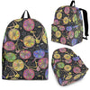 Bicycle Floral Pattern Print Backpack-grizzshop