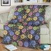 Bicycle Floral Pattern Print Blanket-grizzshop