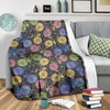 Bicycle Floral Pattern Print Blanket-grizzshop