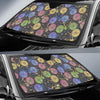 Bicycle Floral Pattern Print Car Sun Shade-grizzshop