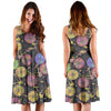 Bicycle Floral Pattern Print Dress-grizzshop