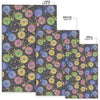 Bicycle Floral Pattern Print Floor Mat-grizzshop