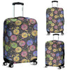 Bicycle Floral Pattern Print Luggage Cover Protector-grizzshop