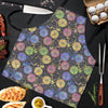 Bicycle Floral Pattern Print Men's Apron-grizzshop