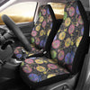 Bicycle Floral Pattern Print Universal Fit Car Seat Covers-grizzshop