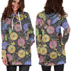 Bicycle Floral Pattern Print Women Hoodie Dress-grizzshop