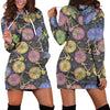 Bicycle Floral Pattern Print Women Hoodie Dress-grizzshop