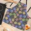 Bicycle Floral Pattern Print Women's Apron-grizzshop