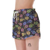 Bicycle Floral Pattern Print Women's Shorts-grizzshop