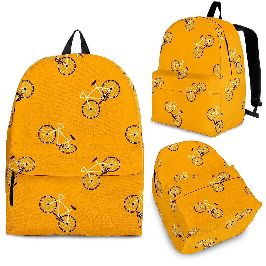 Bicycle Pattern Print Backpack-grizzshop