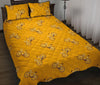 Bicycle Pattern Print Bed Set Quilt-grizzshop