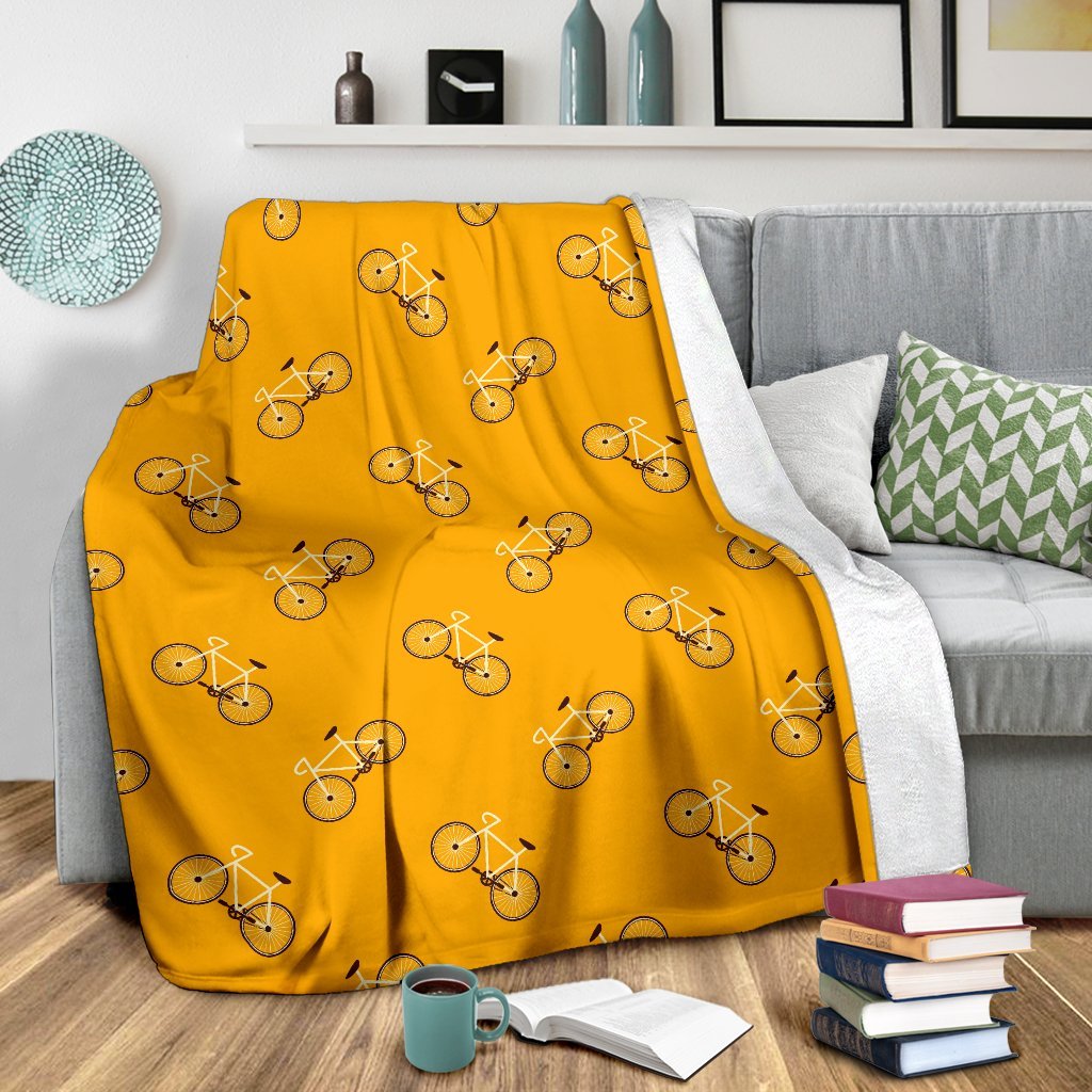 Bicycle Pattern Print Blanket-grizzshop