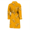 Bicycle Pattern Print Men Long Robe-grizzshop