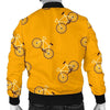 Bicycle Pattern Print Men's Bomber Jacket-grizzshop