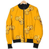 Bicycle Pattern Print Men's Bomber Jacket-grizzshop