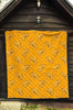 Bicycle Pattern Print Quilt-grizzshop