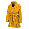 Bicycle Pattern Print Women Long Robe-grizzshop