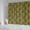 Bicycle Print Pattern Bathroom Shower Curtain-grizzshop