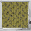 Bicycle Print Pattern Bathroom Shower Curtain-grizzshop