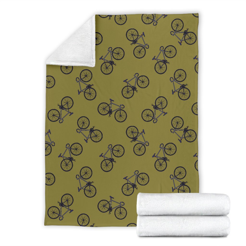 Bicycle Print Pattern Blanket-grizzshop