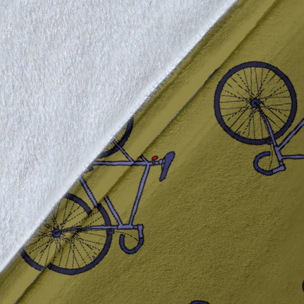 Bicycle Print Pattern Blanket-grizzshop