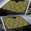 Bicycle Print Pattern Car Sun Shade-grizzshop