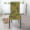 Bicycle Print Pattern Chair Cover-grizzshop