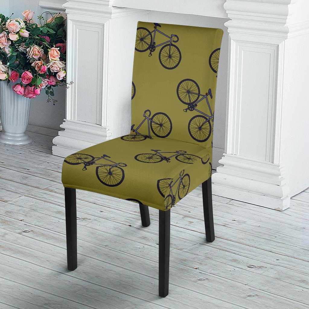 Bicycle Print Pattern Chair Cover-grizzshop